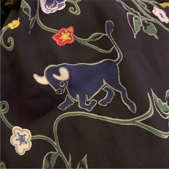 Tibi 100% silk Floral Off-Shoulder Top, S - Picture 10 of 13